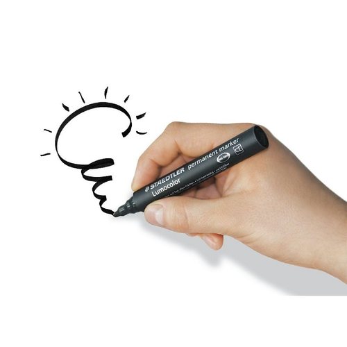 德国STAEDTLER施德楼352油性速干防水粗头记号笔球衣签名马克笔 - 图0