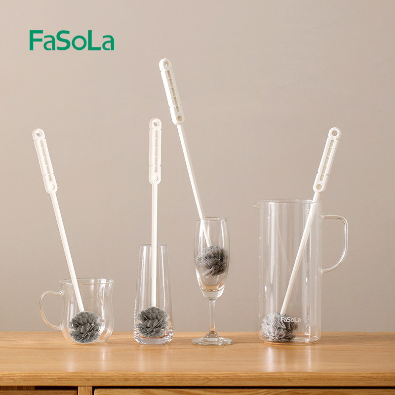 日本FaSoLa洗刷杯子刷子长柄洗奶瓶豆浆破壁机清洁刷水杯清洗神器,淘宝优惠券,粉丝福利购,淘宝优惠卷