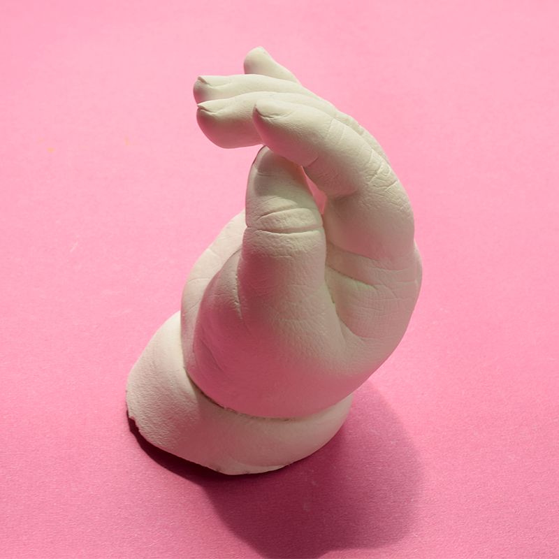 抖音同款 海藻泥立体手脚印模型 手足印手模脚