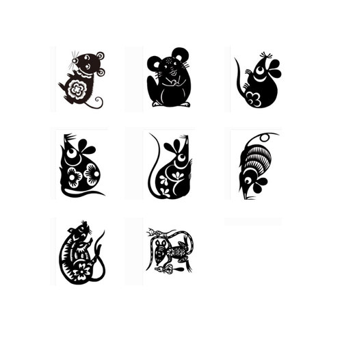 剪纸底稿打印底稿纯手工剪纸刻纸图案素材中国风画稿福字兔年窗花 - 图3