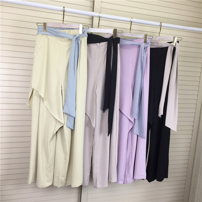 舞蹈裤女宽松飘逸现代舞练功服裤阔腿裤古典舞蹈服装爵士舞演出服