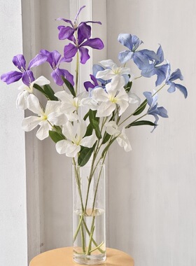嘉兰火焰百合仿真花假花手感花家居插花婚庆摄影桌面装饰花艺摆件