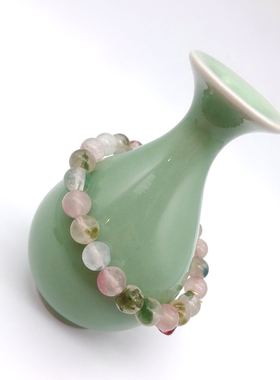 西瓜碧玺手串汉服配饰