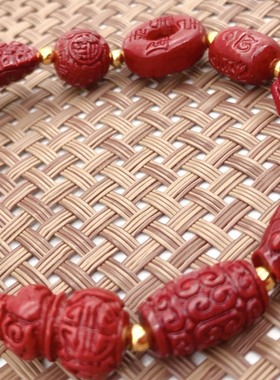 原创紫金砂手串朱砂平安扣富甲貔貅葫芦钱袋子多宝手链