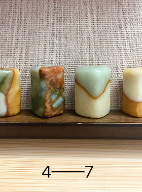06天然岫玉桶珠藏风蛇纹石花玉锤纹柔光工艺多色系单颗