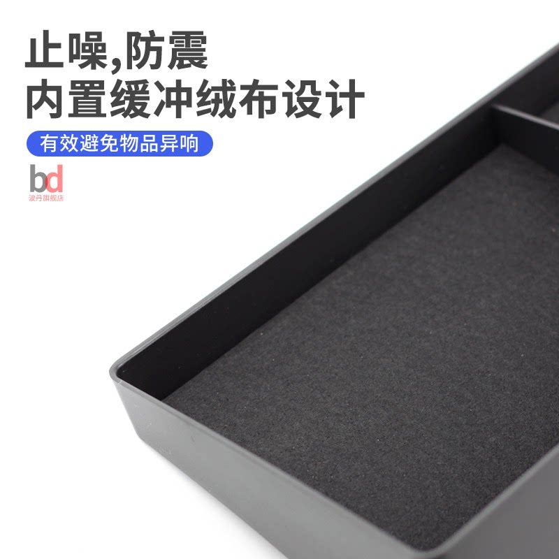 适用广汽埃安SMAX昊铂GT/HT/HL储物盒屏幕后置物盒杂物收纳盒改装