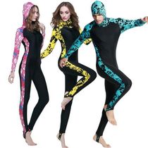 Lovers Jellyfish One-piece Speed Dry Swimsuit Sunscreen Diving Suit Anti UV snorkeling Long sleeves Long sleeves Long pants men and women with cap