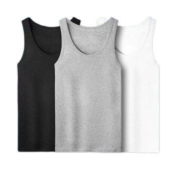 Round neck sweat vest men's vest pullover 2024 summer fashion urban standard