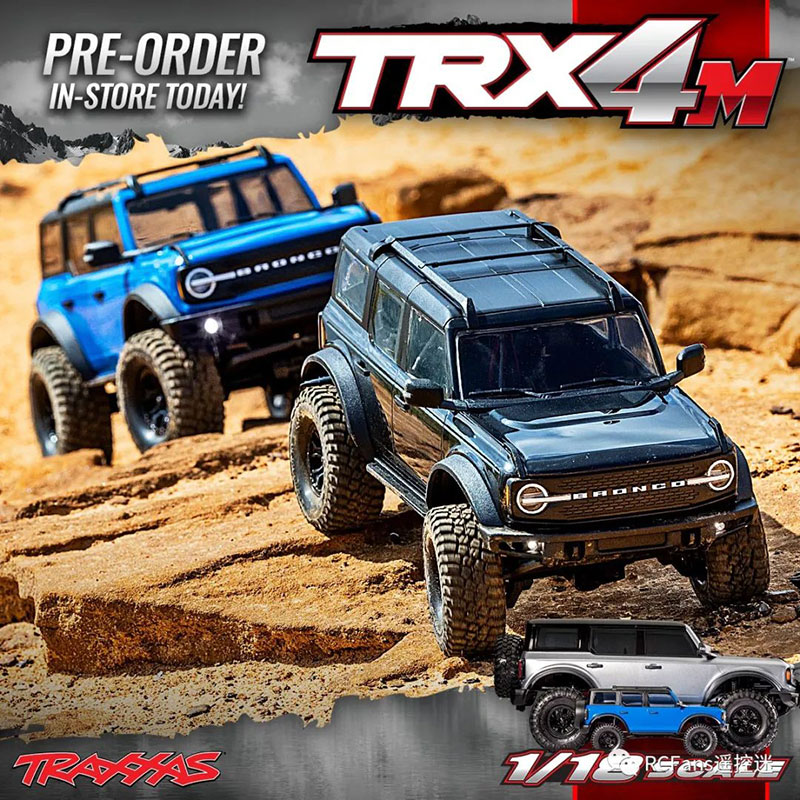 Traxxas仿真1/18迷你TRX4M路虎烈马遥控电动攀爬车越野车97054-1 - 图0