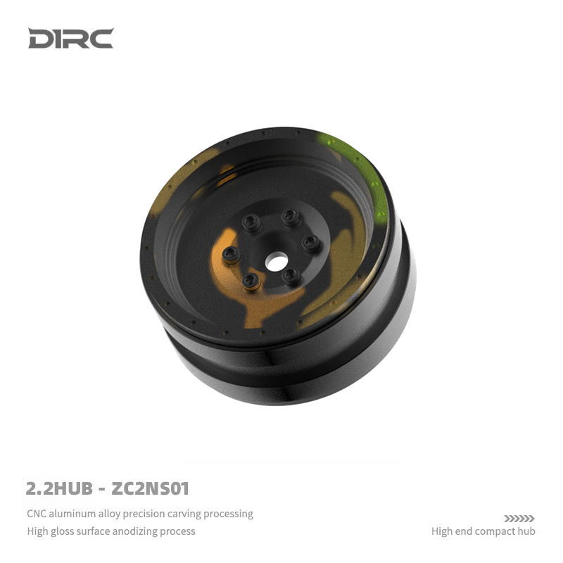 D1RC 2.2寸金属攀爬车仿真大饼迷彩轮毂 TRX4 scx10 (ZC2NS01) - 图0