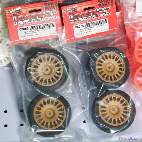 LC RACING PTG-2 18辐条拉力车轮（金）：C8055 - 图0