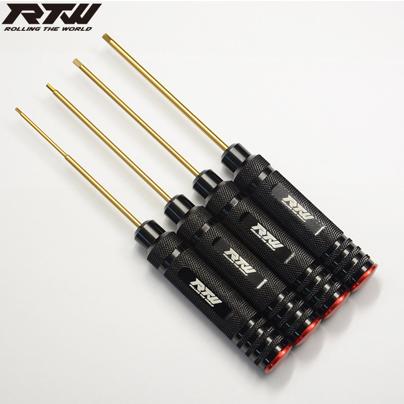 RTW HSS高速钢公制内六角网纹红盖螺丝刀镀钛金刀头1.5-2-2.5-3.0,淘宝优惠券,粉丝福利购,淘宝优惠卷