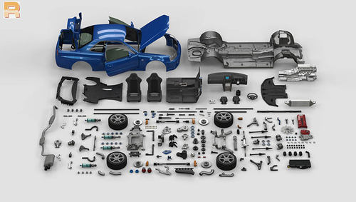 CAPO遥控电动仿真全金属战神Skyline GTR R34 1/8平跑漂移模型车 - 图1