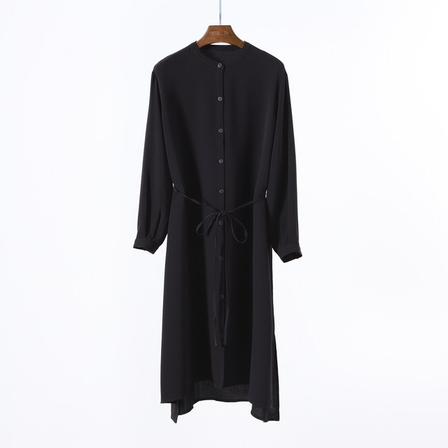 Simple H-shaped silk solid color belt