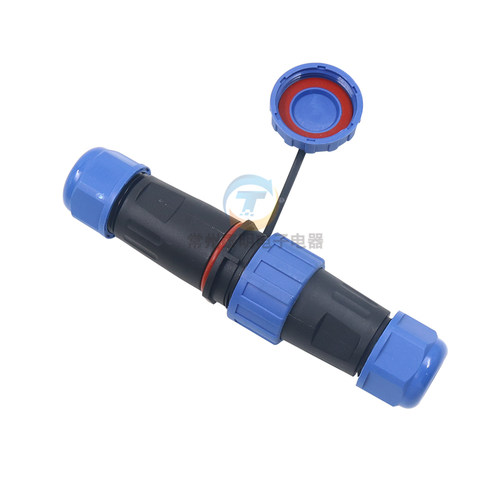 免焊螺丝防水连接器2插3芯4孔5针6极7P对接公母电源插头航空插座 - 图3