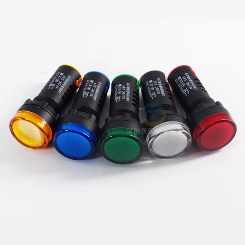 一佳AD16-22S闪烁22MM闪光led电源380V信号指示灯AC220V直流DC24V - 图0