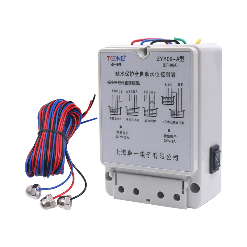 卓一DF96A液位水泵水箱全自动水位开关上水控制器220V 5A ZYY09-A-图3