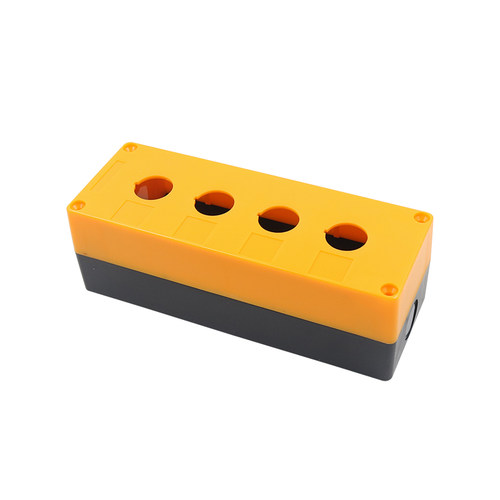 LA37 38开关控制盒Y090塑料按钮盒XAL-B04 BX4-22 4孔4位黄色22mm - 图3