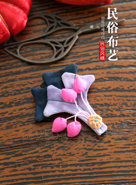 舞蹈上衣胸花绣花胸饰点缀胸针