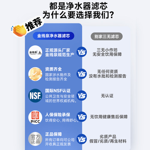 政府补贴适用沁园净水器ro滤芯模块KRL5003/5006/3913/3916/5008 - 图3