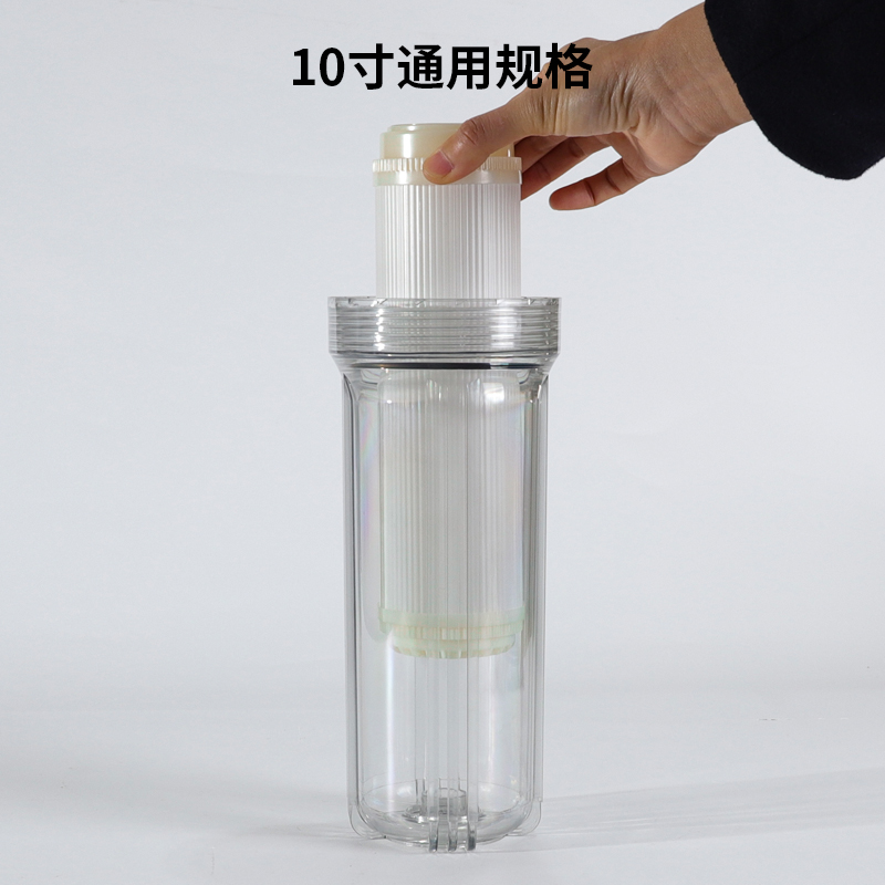 10寸超滤膜中空纤维膜滤芯uf净水器0.01微米净水机平口平压式通用-图0