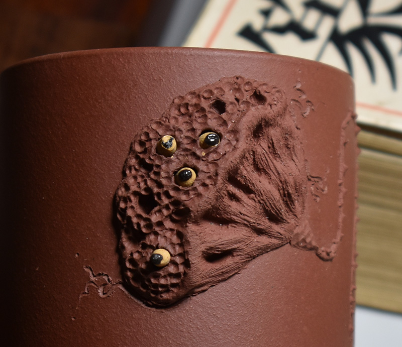 老缶紫砂宜兴原矿紫砂主人杯直形清莲杯 功夫茶杯品茗纯手工100cc - 图0