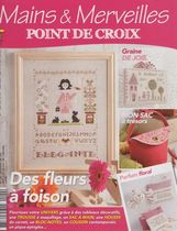 French cross stitch drawings Mains Merveilles 120 2017