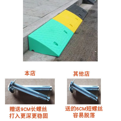 便携式台阶垫斜坡垫汽车上马路牙子路沿坡电动摩托车过门槛小垫板 - 图1