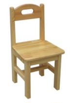 Manufacturer Direct Real Wood Children Leaning Back Chair Kindergarten Early Education Center Study Chair Seat Sub