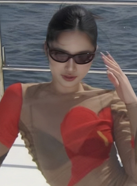 欧美风复古Y2K骑行墨镜防紫外线