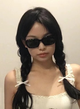 复古黑色小方框欧美辣妹网红墨镜