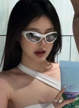 2024新款gm墨镜女款椭圆猫眼白色