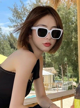 墨镜高级感ins圆脸显瘦复古法式