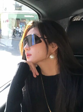 孙千同款无框防紫外线显瘦太阳镜