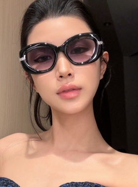 墨镜女潮大框高级感黑色时髦防晒