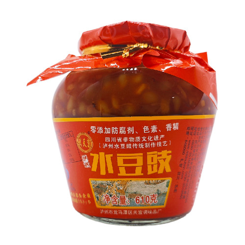 四川泸州特麻辣风味水豆豉下饭菜豆鼓罐头香辣酱开胃菜610g包邮 - 图3
