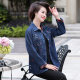 Middle-aged old mother pure cotton denim jacket new spring and autumn style