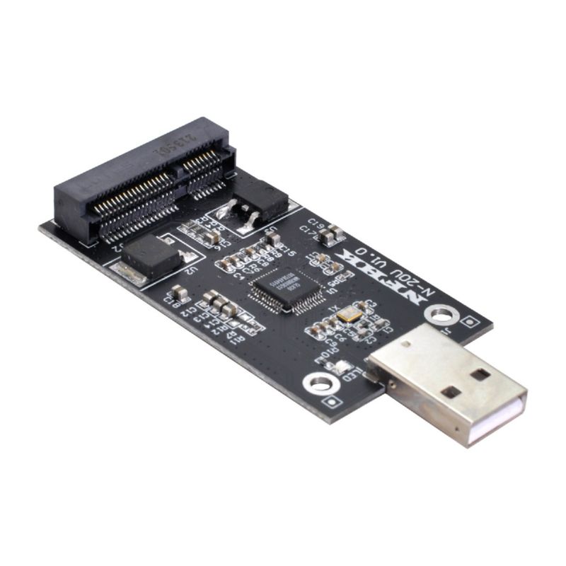 USB2.0转mSATA SSD固态外接硬盘盒U盘式mini pci-e转接板无外壳-图3