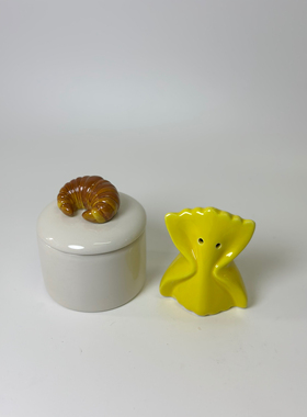 外贸孤品 出口陶瓷 食品系列陶瓷装饰摆件 调料罐 盘子 置物罐