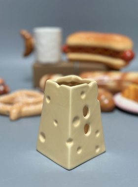 外贸孤品 面包系列陶瓷置物罐 夜灯 杯子 面包店铺会所装饰摆件