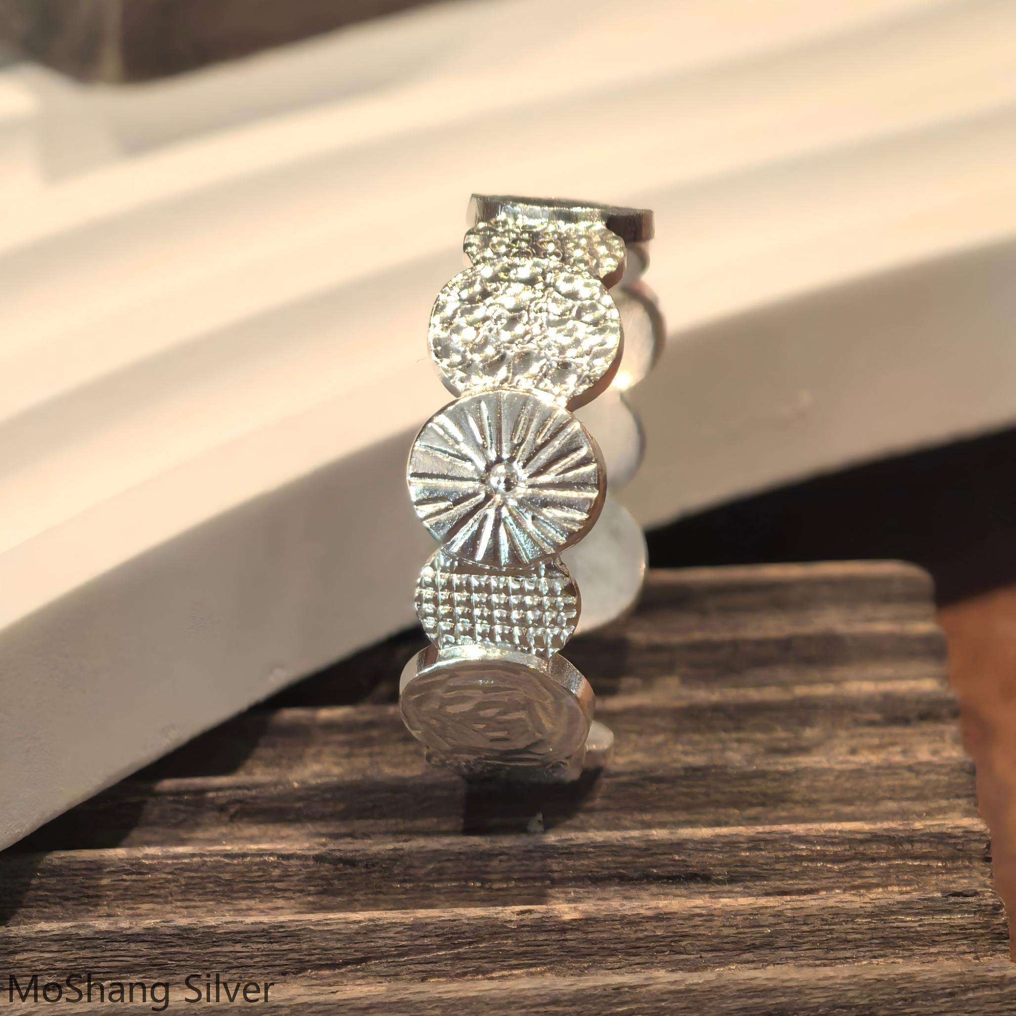 Moshang pure silver 9999 open ring completes December