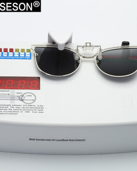 夹片太阳镜砾石镀膜近视偏光时尚