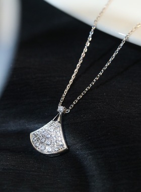 满钻小裙子项链轻奢小众配饰