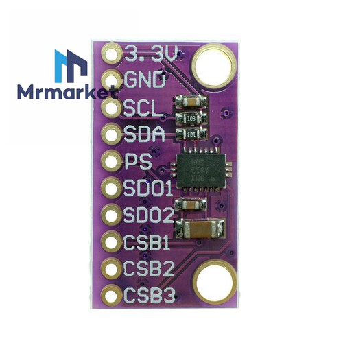 MCU-055 BMX055 9DoF IMU 集成9轴姿态传感器 - 图3