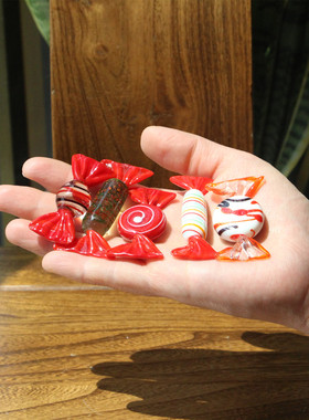 创意淄博特产玻璃可爱小清新礼物琉璃艺术喜庆糖果纪念工艺品摆件