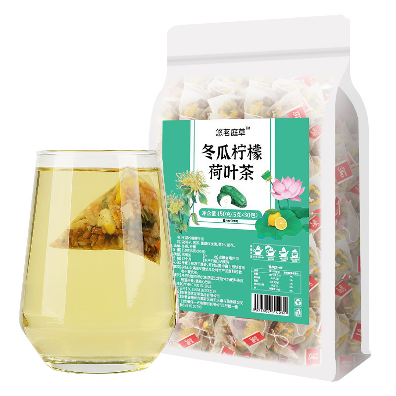 冬瓜柠檬荷叶茶茶包菊花冬瓜茶刮油大肚茶润肠茶排油茶掉秤茶消肿-图3