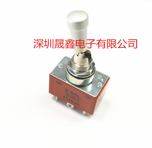日本NKKS-6AL 防误操作钮子开关 带锁定6脚2档 12MM - 图1