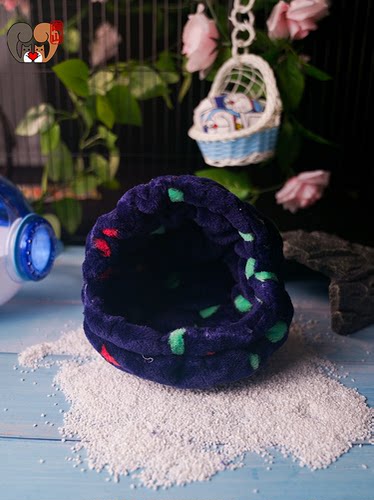 哈根球外带手提笼保暖绒套棉窝蜜袋鼯包仓鼠棉包金丝熊外出用品 - 图2