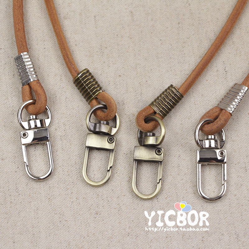 包邮 4mm粗圆牛皮绳包带小拎带斜跨链条背包带提手手挽DIY 40-120,淘宝优惠券,粉丝福利购,淘宝优惠卷