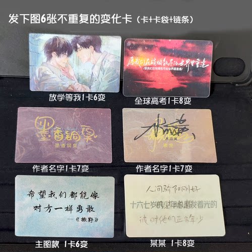 撒野周边钥匙扣挂件 蒋丞顾飞 破云小说原耽周边包邮变化卡同人谷 - 图0